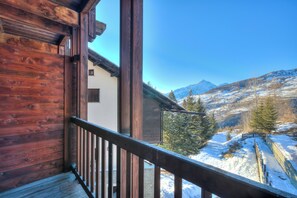 Estudio familiar, junto a la montaña (Sises Lodge - 17C Sestriere) | Vista del balcón