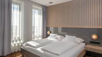 Minibar, in-room safe, desk, blackout curtains