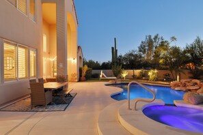 A heated pool