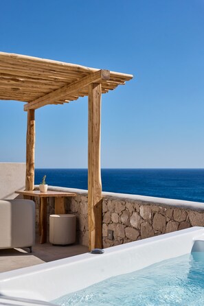 Executive Studio Suite, Jetted Tub | Terrace/patio - Armony Suites Milos (Milos)
