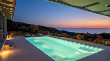 Family House, Multiple Bedrooms (Villa Filokalia With Exceptional View) | Pool | Seasonal outdoor pool