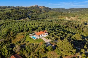 Family House, Multiple Bedrooms (Villa Filokalia With Exceptional View) | Aerial view - Villa Filokalia With Exceptional View (Andravida-Kyllini)