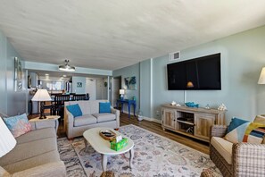 Smart TV, DVD player, stereo