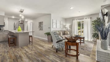 Télévision, cheminée