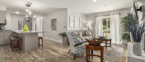 Télévision, cheminée