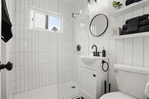 Hair dryer, towels