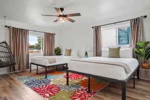 Iron/ironing board, travel crib, WiFi, bed sheets