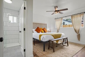 4 bedrooms, iron/ironing board, travel crib, WiFi