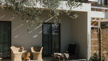 Superior Studio Suite, 1 King Bed, Patio, Garden View | View from room