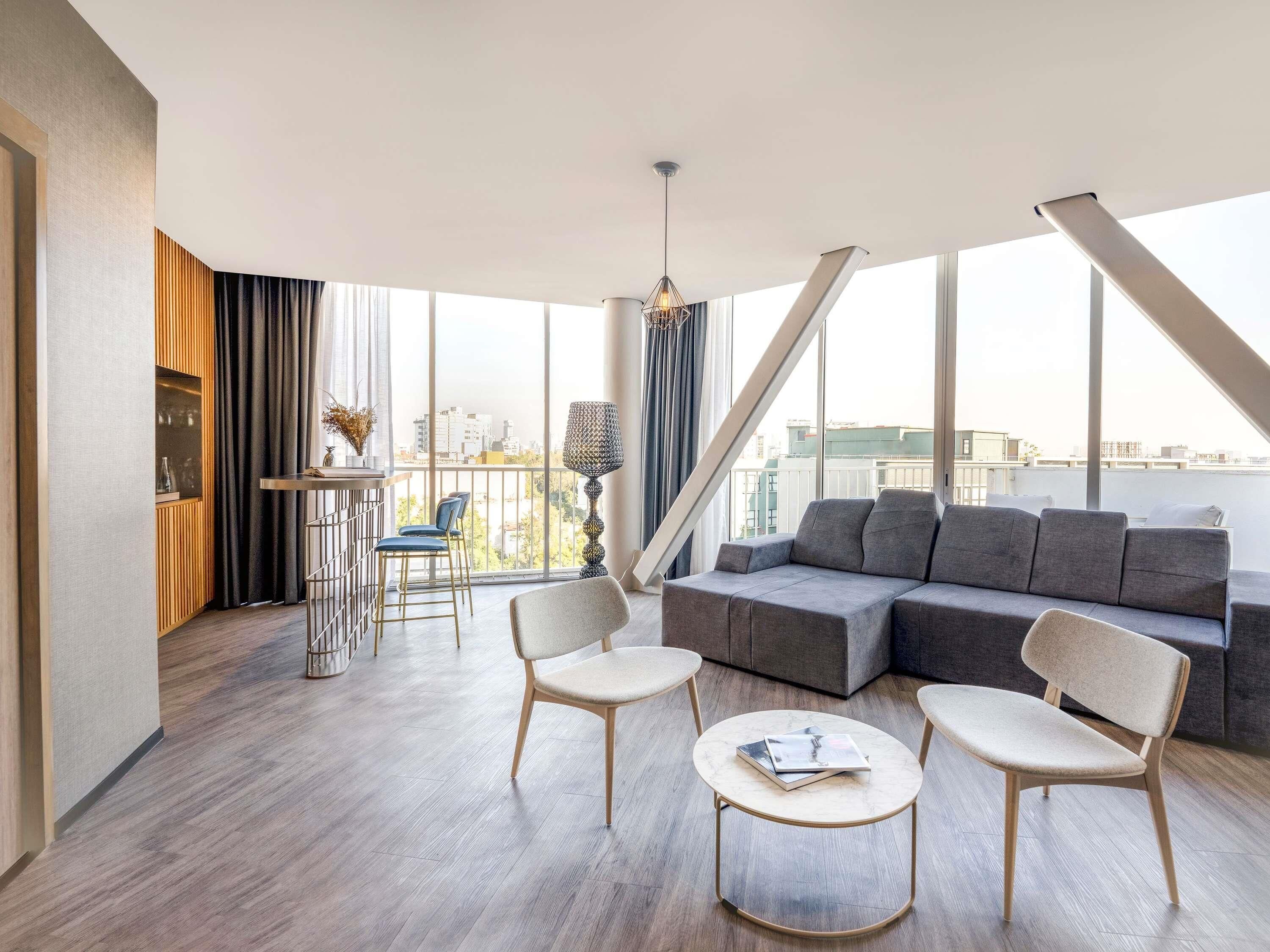 Penthouse, 1 cama King size (Roma) | Ropa de cama de alta calidad, edredón y minibar 