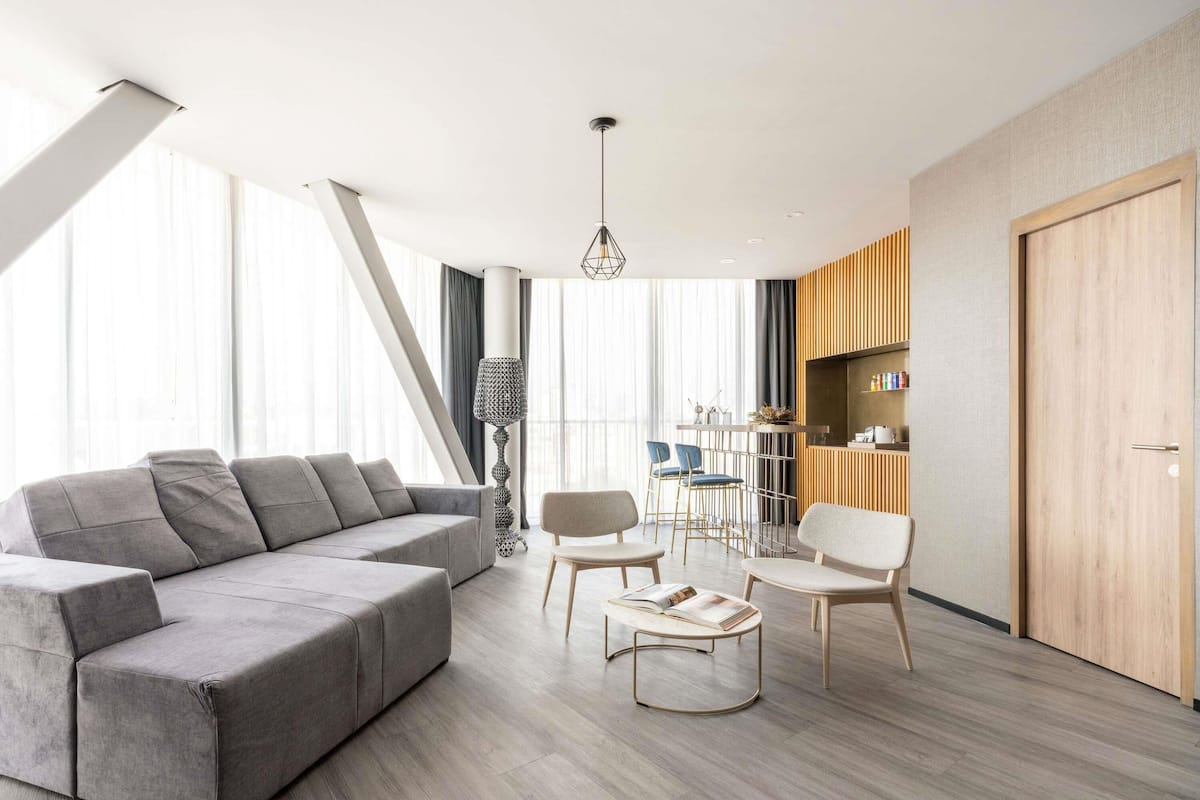 Penthouse, 1 King-Bett (Condesa) | Hochwertige Bettwaren, Daunenbettdecken, Minibar, Zimmersafe