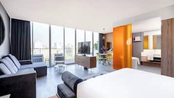 1 chambre, literie de qualité supérieure, couette en duvet d'oie