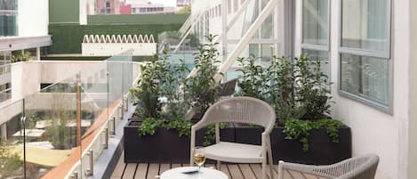 Suite, 1 King Bed, Terrace | 1 bedroom, premium bedding, down comforters, minibar