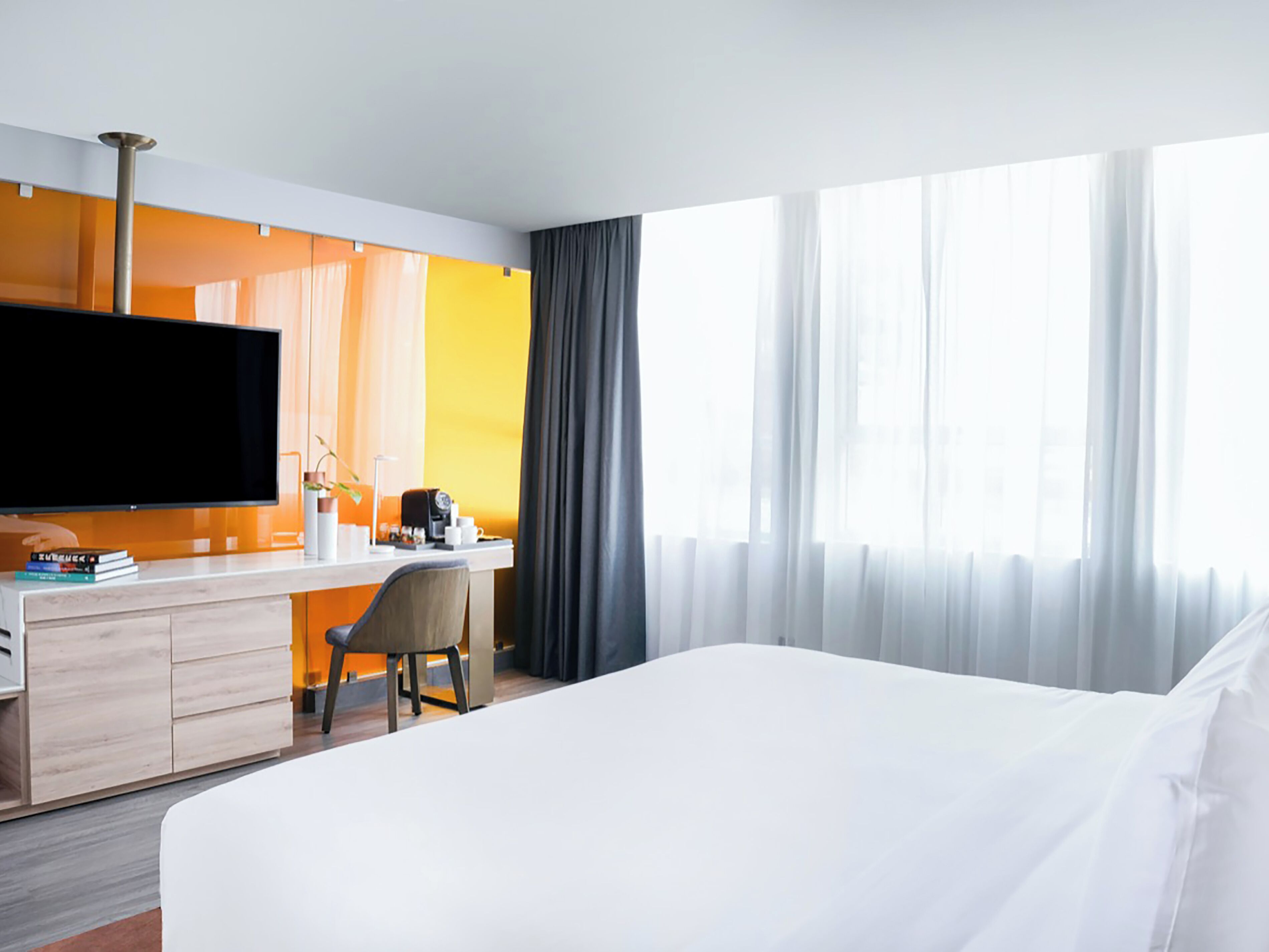 Rom – superior, 1 kingsize-seng (Skyline) | Sengetøy av topp kvalitet, dundyner, minibar og safe på rommet