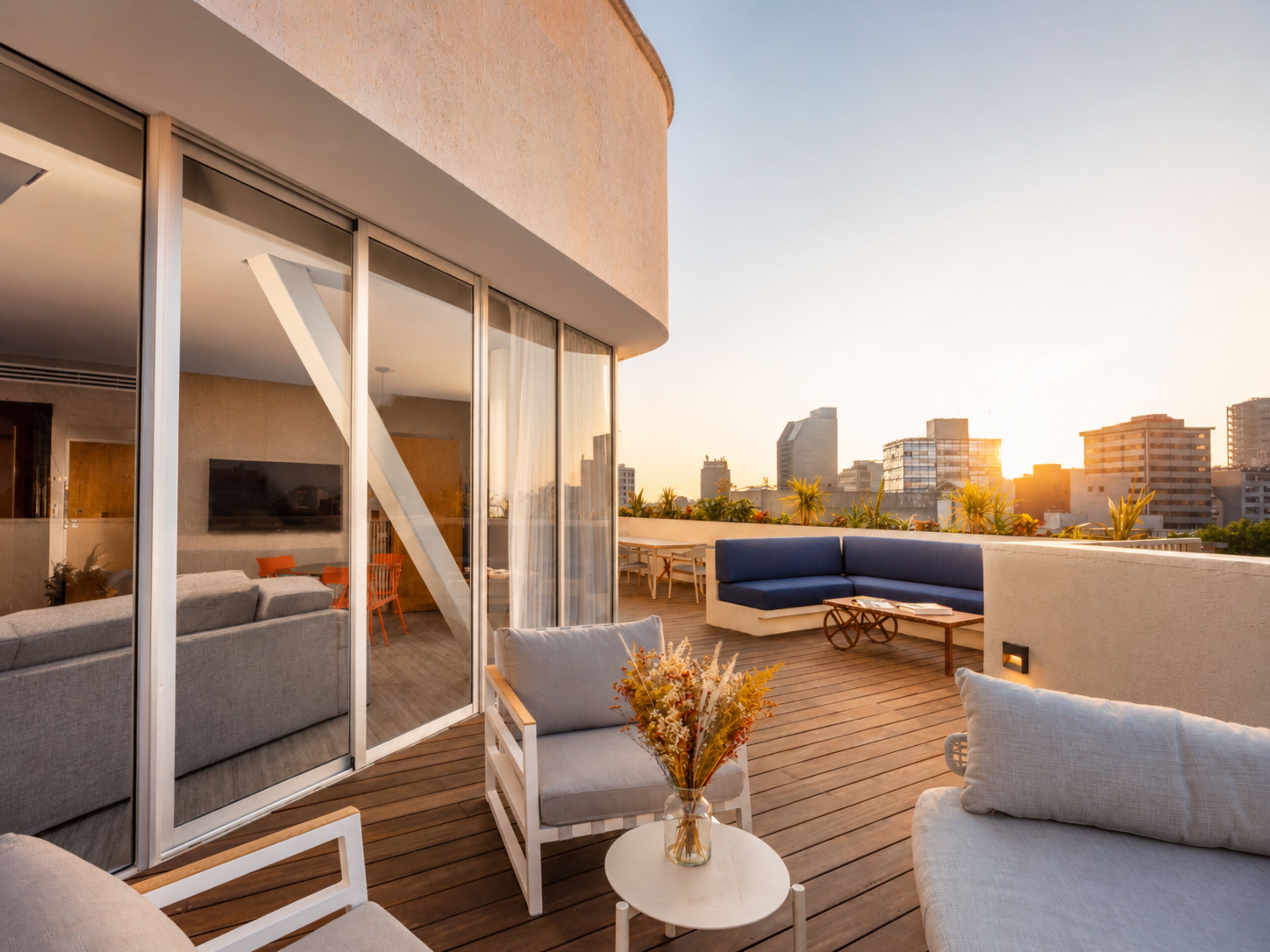 Penthouse, 1 King Bed (Condesa) | Premium bedding, down comforters, minibar, in-room safe