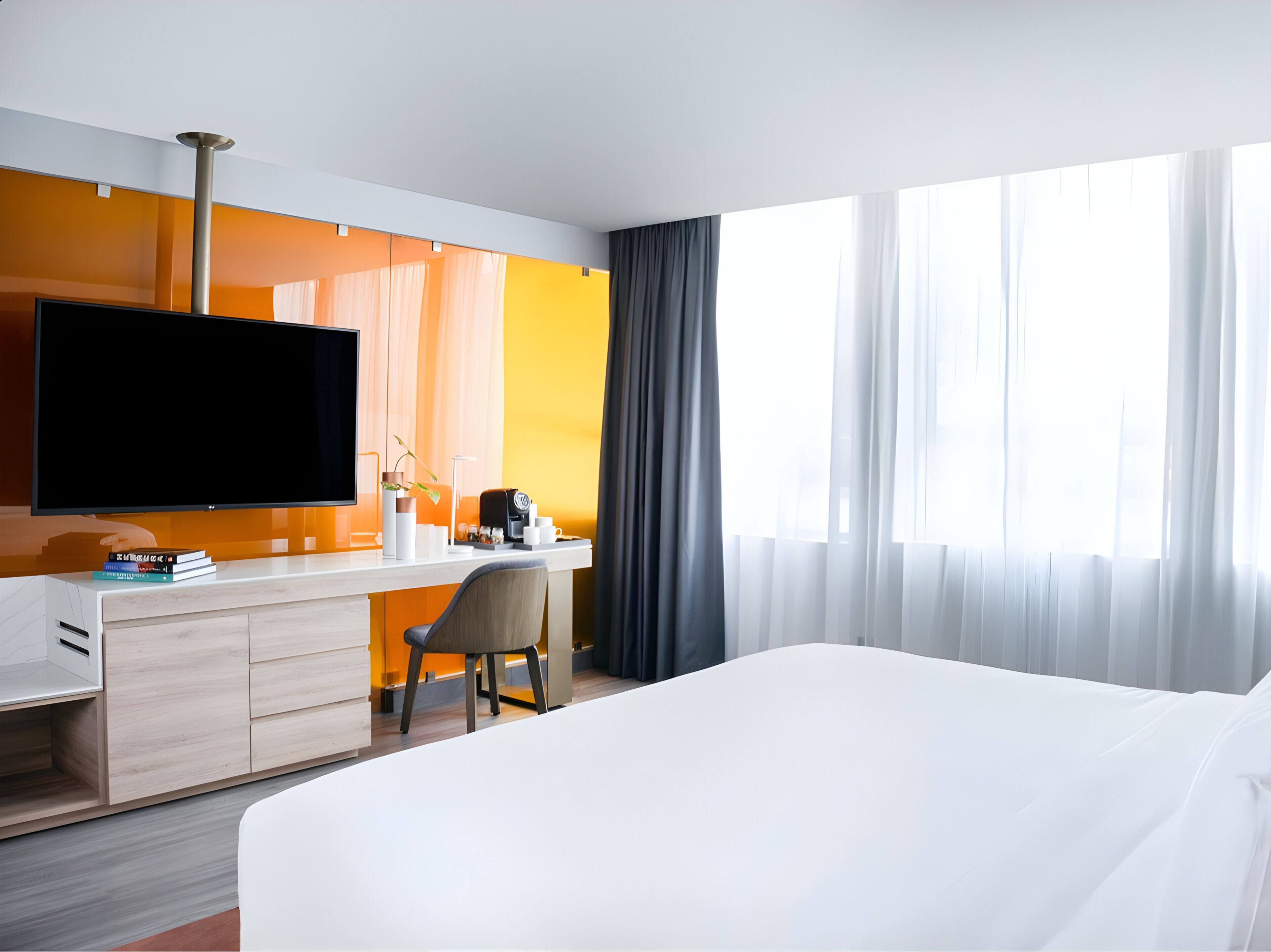 Quarto standard, 1 cama King | Roupas de cama premium, edredons de pluma, frigobar, cofres nos quartos