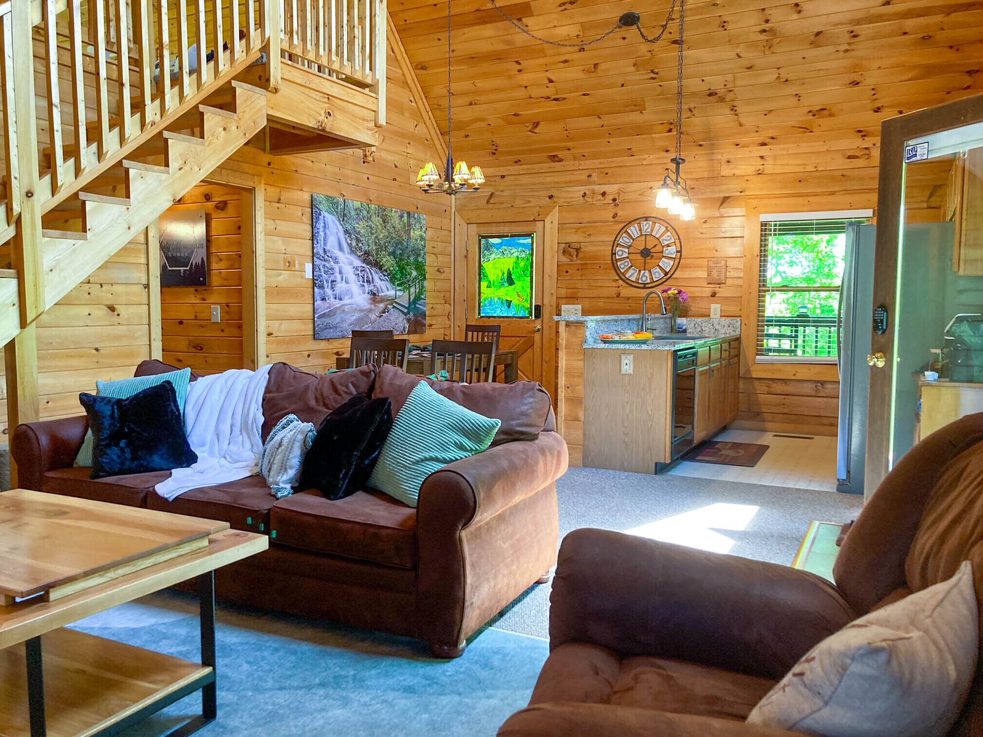 TV, fireplace, video games, books