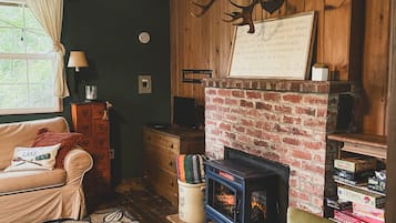 TV, DVD player, books