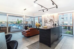 Interior - Yacht Park Apartment breathtaking panoramic view of the marina in Gdynia Poland (Gdynia)