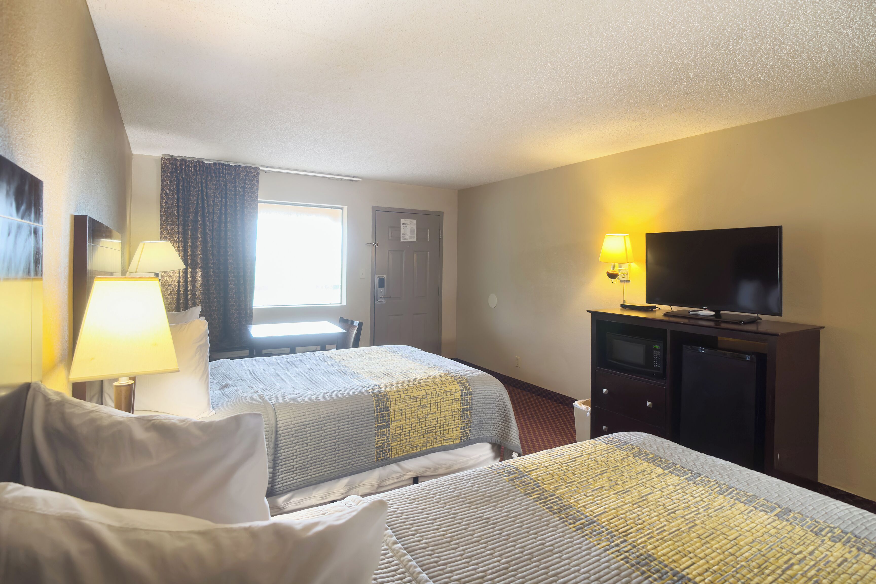 Room, 2 Double Beds, Smoking | Desk, iron/ironing board, free WiFi, bed sheets