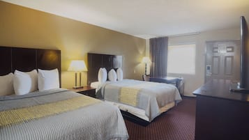 Room, 2 Double Beds, Smoking | Desk, iron/ironing board, free WiFi, bed sheets