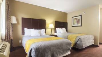 Room, 2 Double Beds, Non Smoking | Desk, iron/ironing board, free WiFi, bed sheets