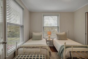 4 bedrooms, iron/ironing board, travel cot, WiFi