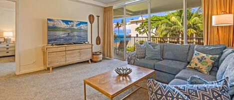 Smart-tv, een dvd-speler, boeken en een muziekbibliotheek