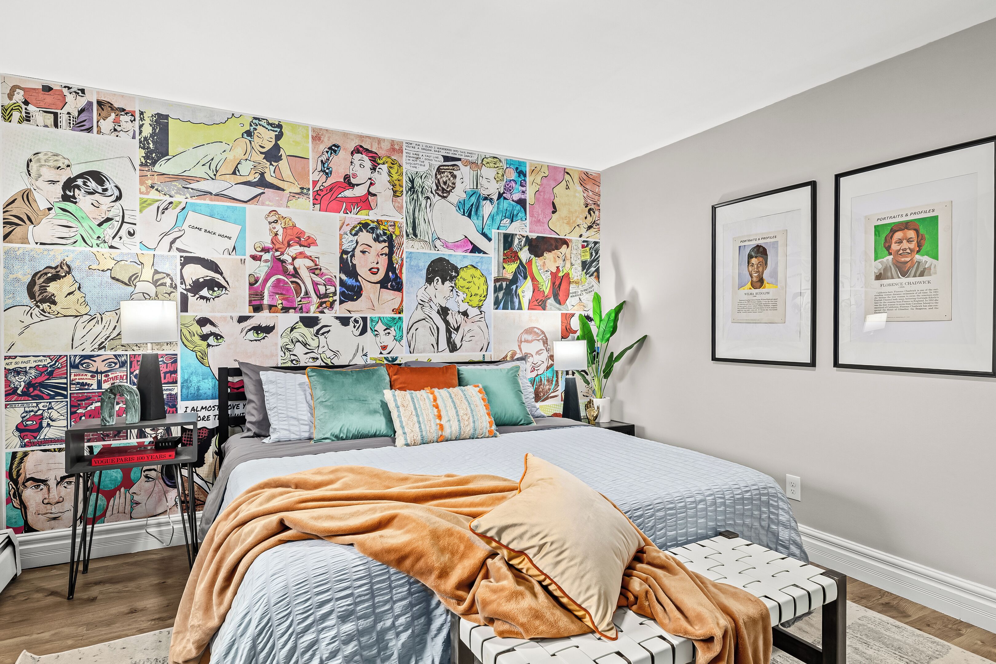 1 dormitori, escriptori, planxa i posts de planxar i wifi gratuïta 