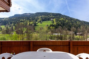 Outdoor dining - Rés Aravis A1 : Pistes et Cœur de Village et Grande Terrasse (LE GRAND BORNAND)