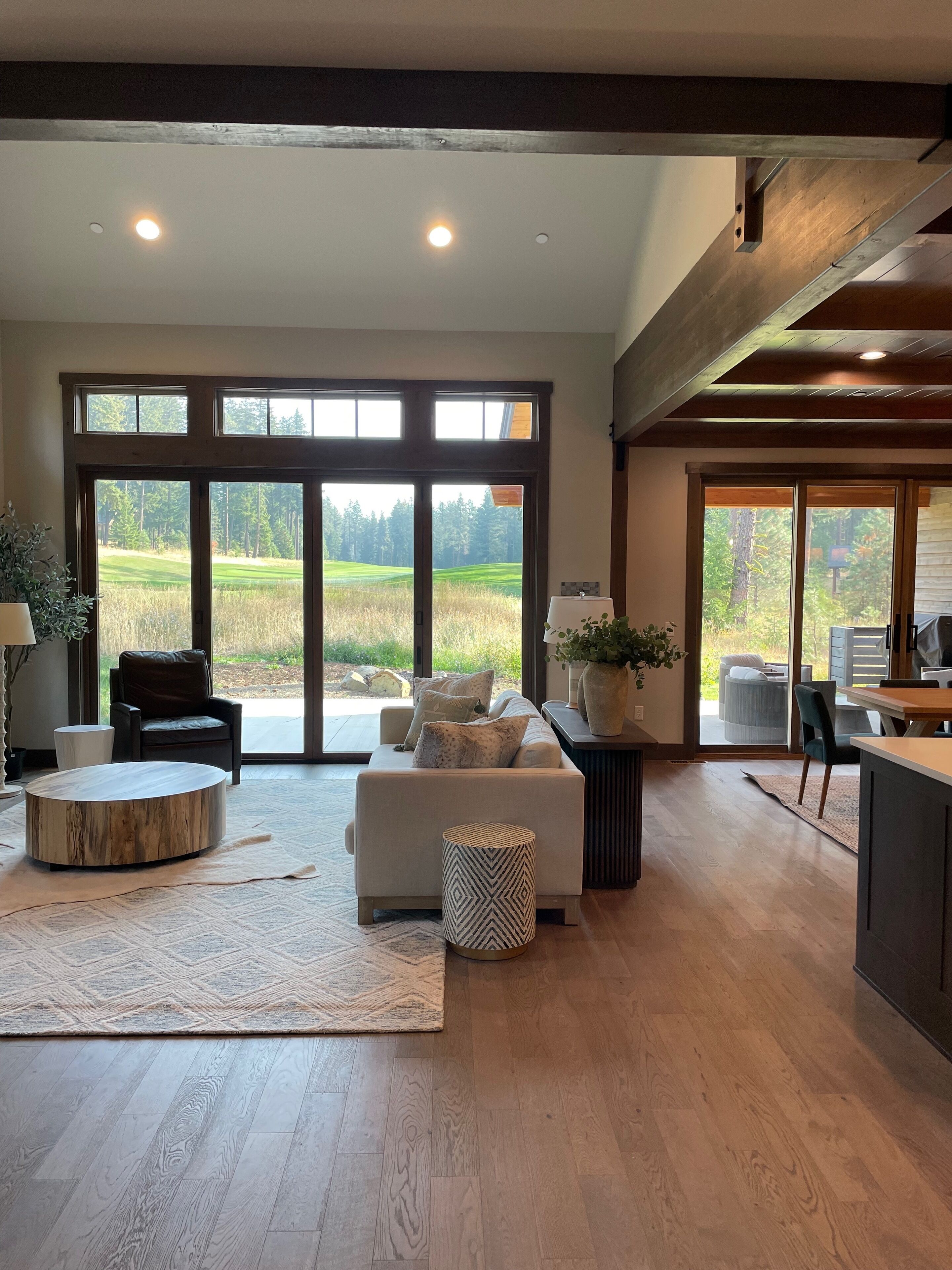 Una televisión, una chimenea