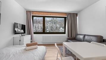 Bureau, fer et planche Ă repasser, lit parapluie, Wi-Fi gratuit