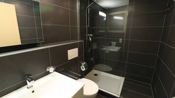 Hair dryer, towels