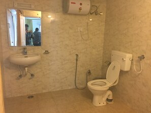 Ducha, toallas, jabón