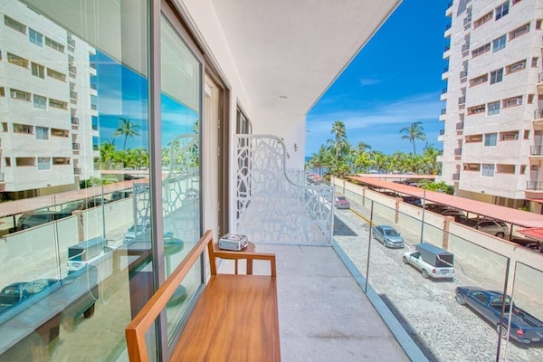 Balcony with ocean view