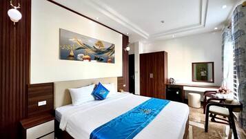 Basic Room | 1 bedroom, premium bedding, Select Comfort beds, desk