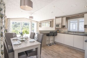 Cabin, Multiple Beds | Private kitchen | Fridge, microwave, oven, stovetop - Luxury Lodge's Loch Earn (Crieff)