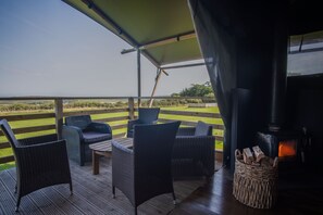 Terrace/patio - Worms Head Glamping Tent - Llangennith (Swansea)
