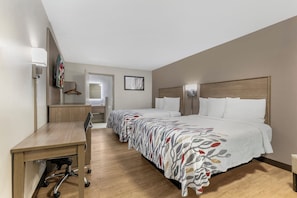 Deluxe Room, 2 Queen Beds, Non Smoking | Individually furnished, desk, laptop workspace, blackout drapes - Red Roof Inn Georgetown, KY (Georgetown)