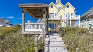 Exterior - Pier Pressure - Amazing Oceanfront 6 BR Half Duplex; Hot Tub and more! Pet (Surf City)