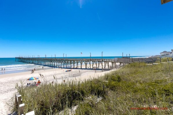 On the beach - Pier Pressure - Amazing Oceanfront 6 BR Half Duplex; Hot Tub and more! Pet (Surf City)
