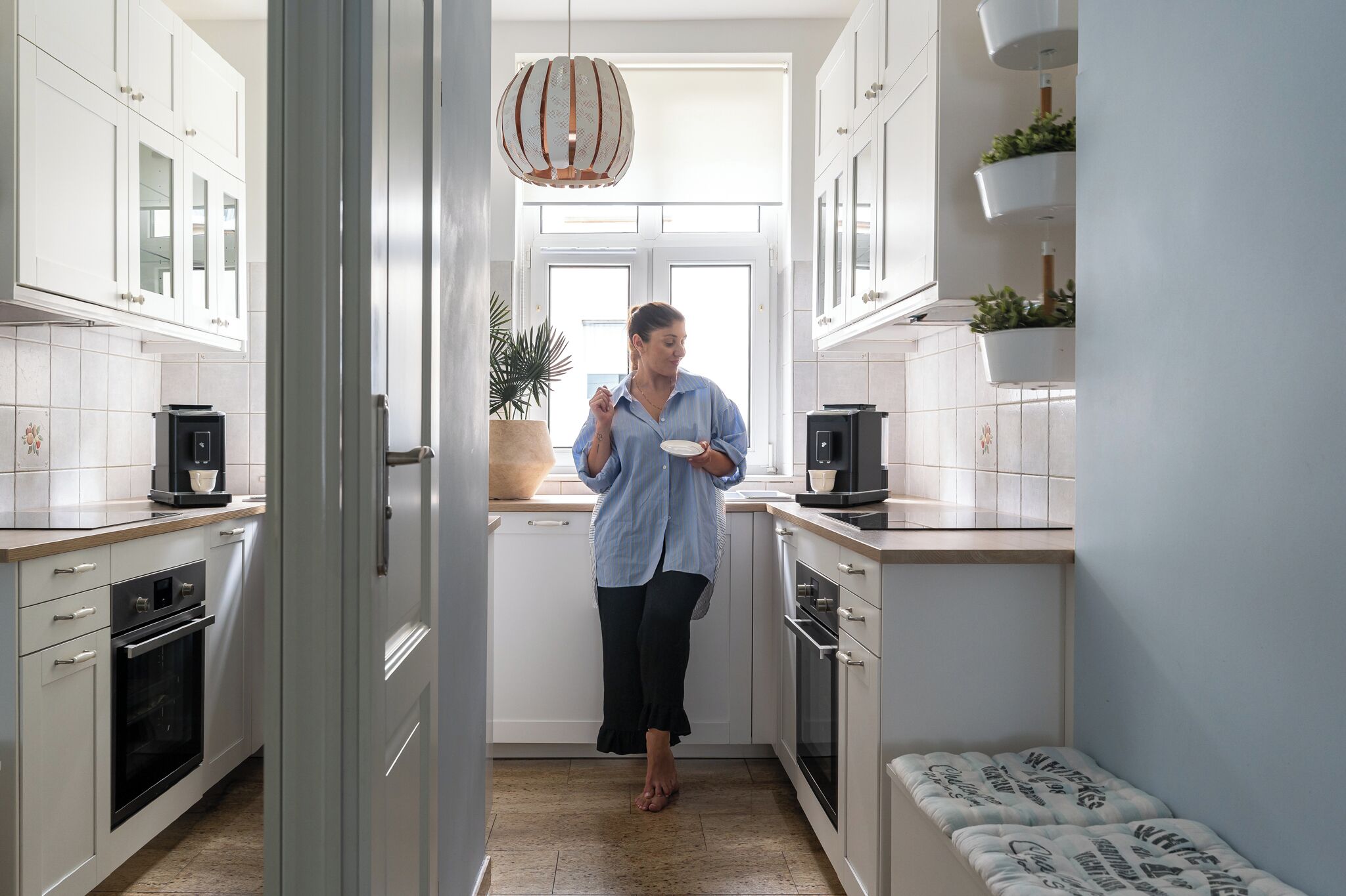 Comfort Apartment | Private kitchenette | Coffee/tea maker, electric kettle, highchair