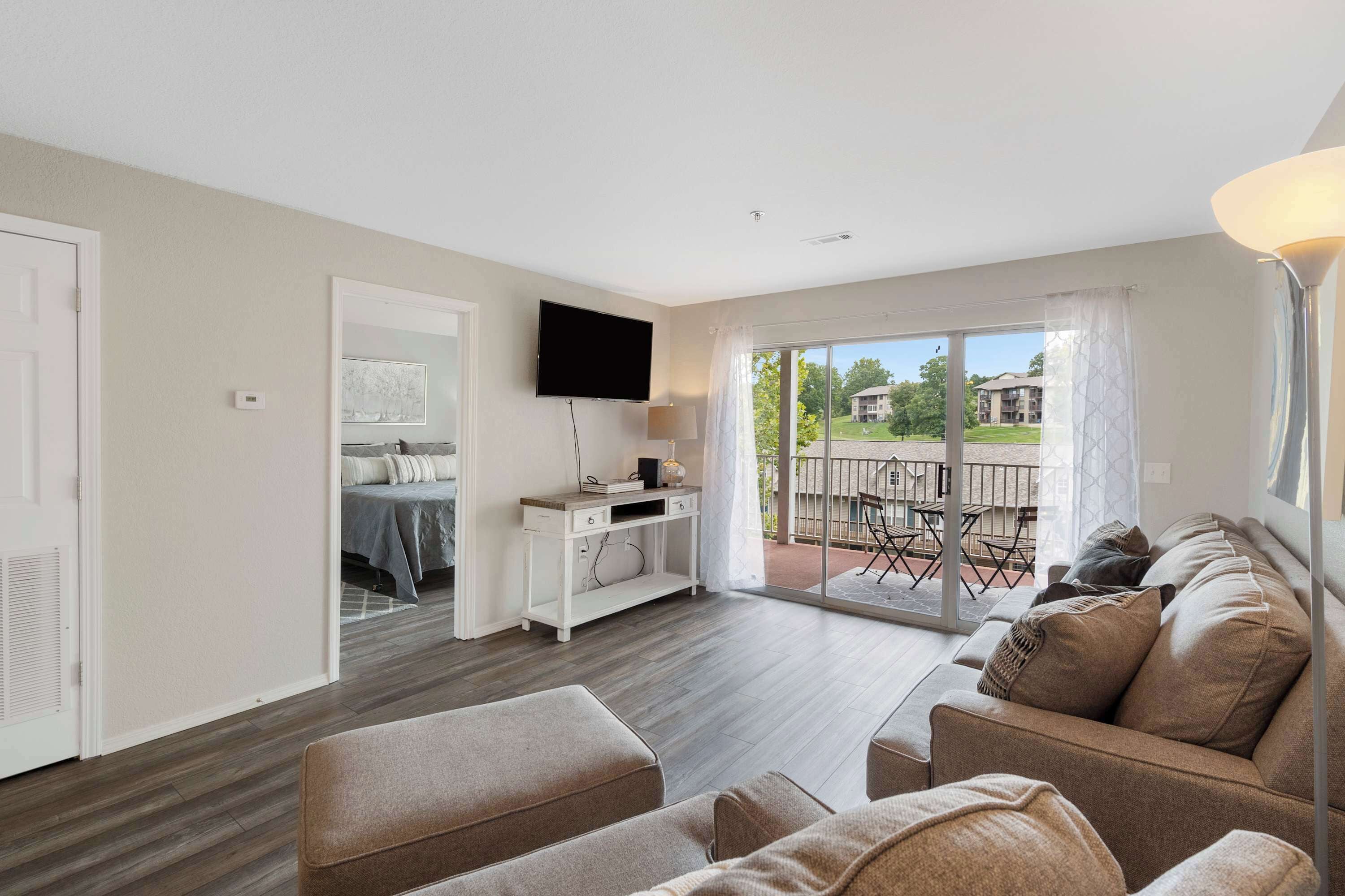 Condo, Multiple Beds, Balcony, Garden View (The Branson Condo at Fall Creek) | Living area | 42-inch flat-screen TV with digital channels