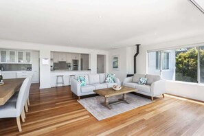 تلفزيون، مدفأة، كُتُب