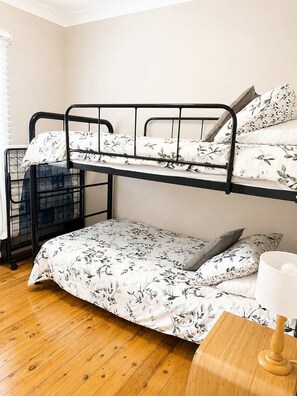2 bedrooms, iron/ironing board