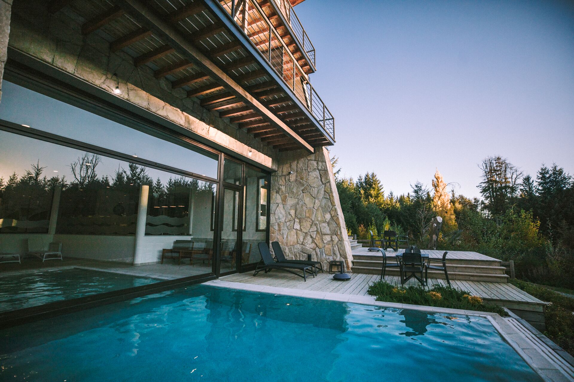 Indoor pool, outdoor pool