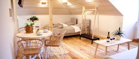 Studio Suite | Iron/ironing board, free WiFi, bed sheets