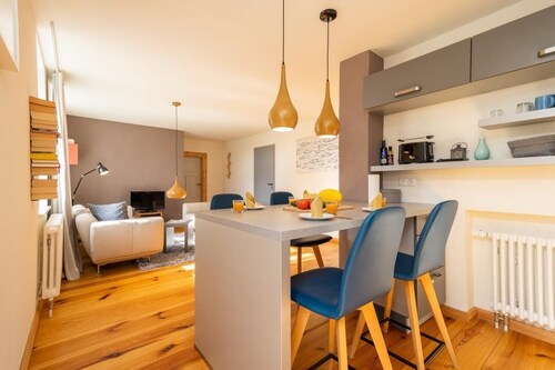 HAFEN EINS, Ferienwohnung für 4 Pers. in Fuhlendorf mit Sicht auf Meer und See