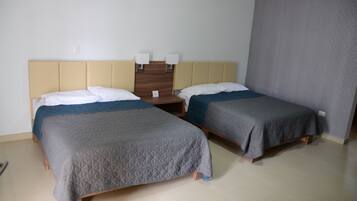 Hypo-allergenic bedding, desk, laptop workspace, free WiFi