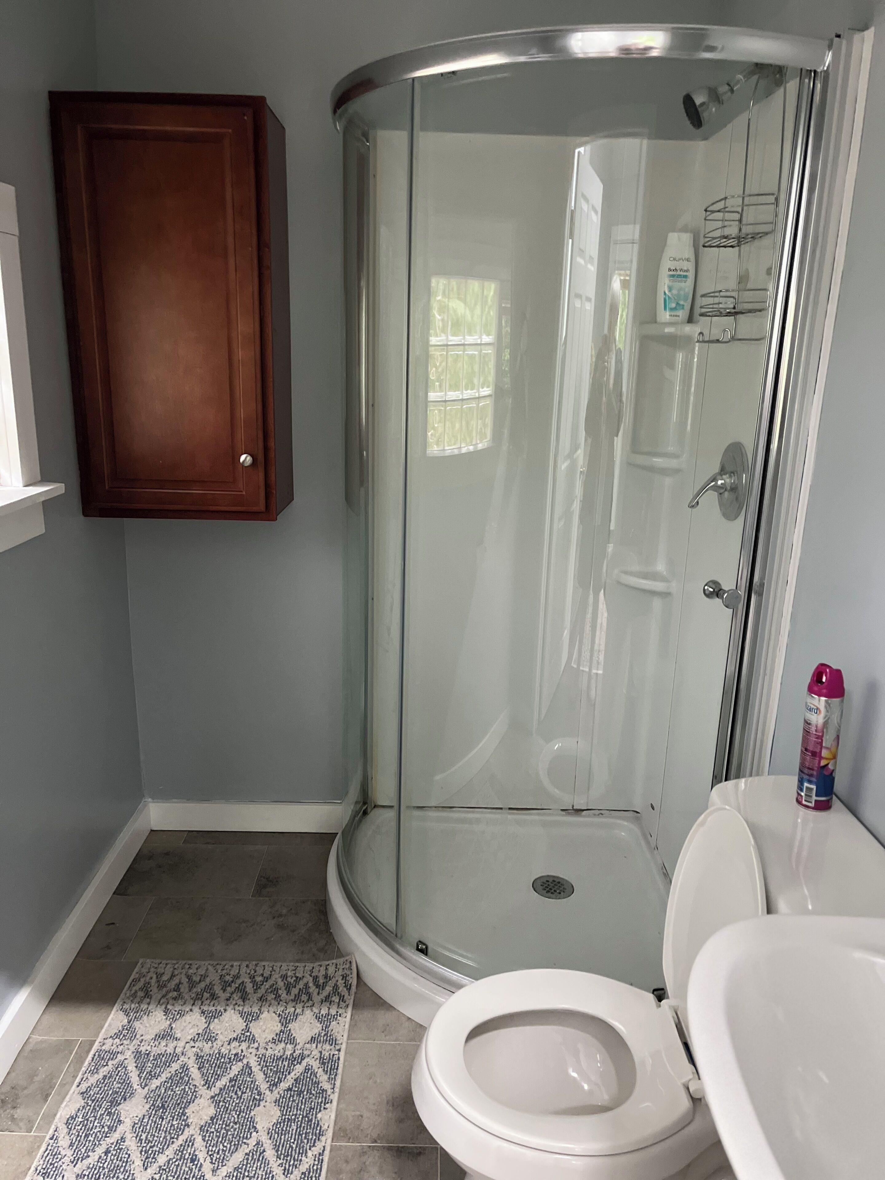 Bathtub, hair dryer, towels, soap